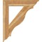 Ekena Millwork Funston Traditional Rough Sawn Bracket, Western Red Cedar, 6"W x 38"D x 44"H BKT06X38X44FST01RWR - alternate 2